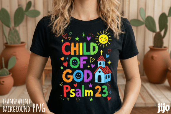 Christian Church Psalm God PNG for T-Shirt Designs