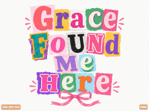 Grace Found Me Here Christian PNG T-Shirt Designs