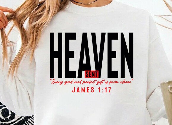 Jesus PNG: Heaven-Sent Bible Verse T-Shirt Designs