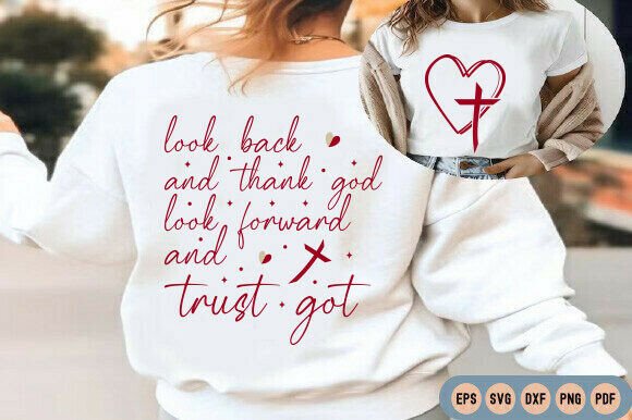Jesus SVG PNG & Trust God SVG for T-Shirt Designs